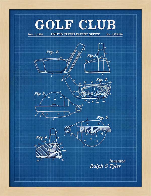 Golf Club Blueprint Patent Us1535270a