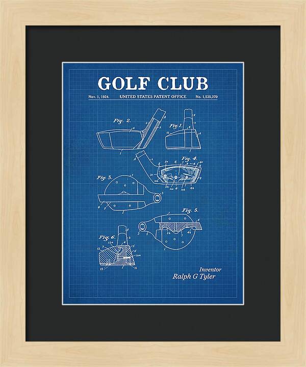 Golf Club Blueprint Patent Us1535270a