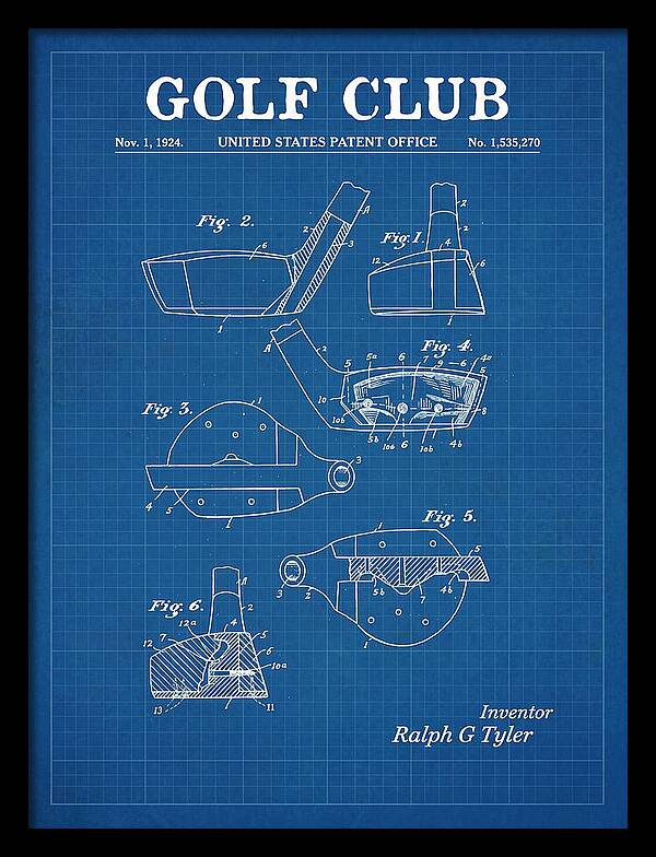 Golf Club Blueprint Patent Us1535270a