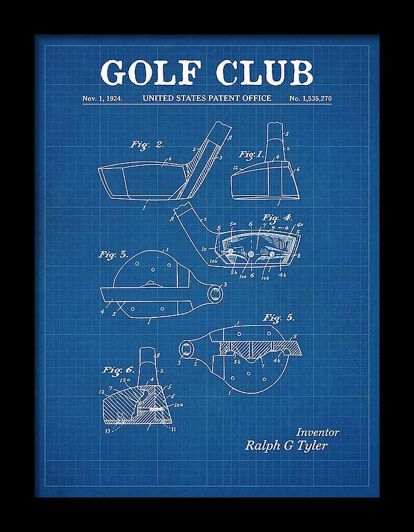 Golf Club Blueprint Patent Us1535270a
