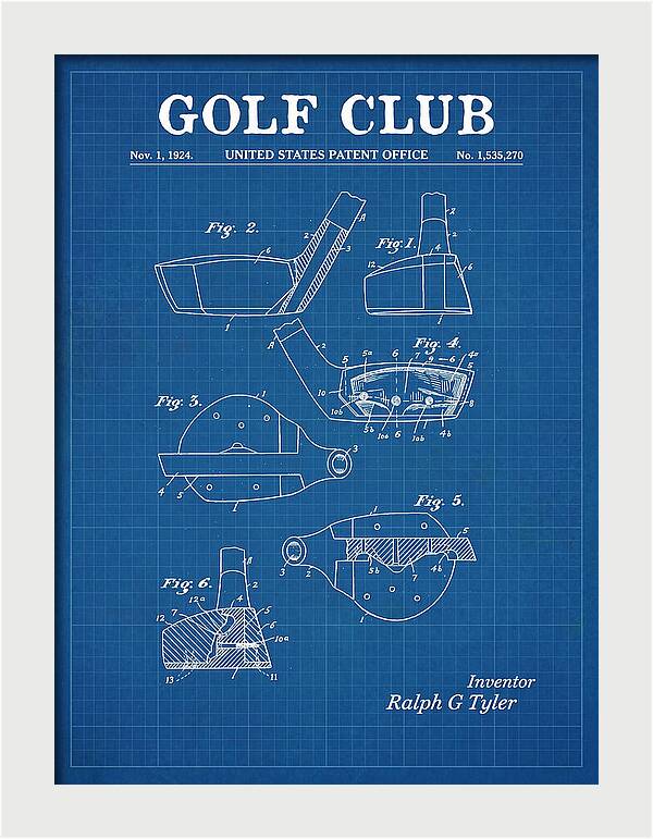 Golf Club Blueprint Patent Us1535270a