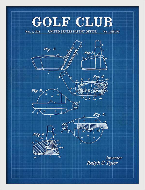 Golf Club Blueprint Patent Us1535270a