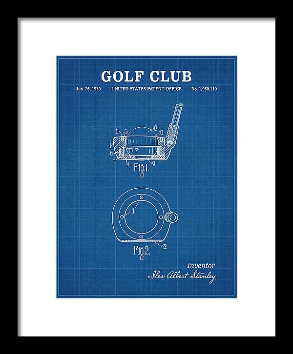 Golf Club Blueprint Patent Us1960110a