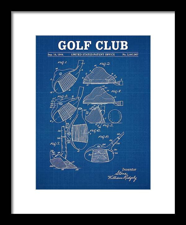 Golf Club Blueprint Patent Us2447967a