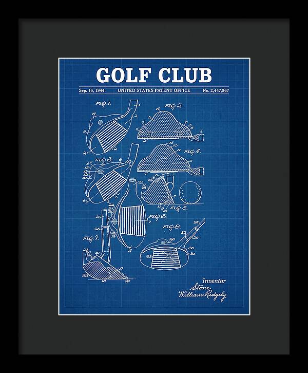 Golf Club Blueprint Patent Us2447967a