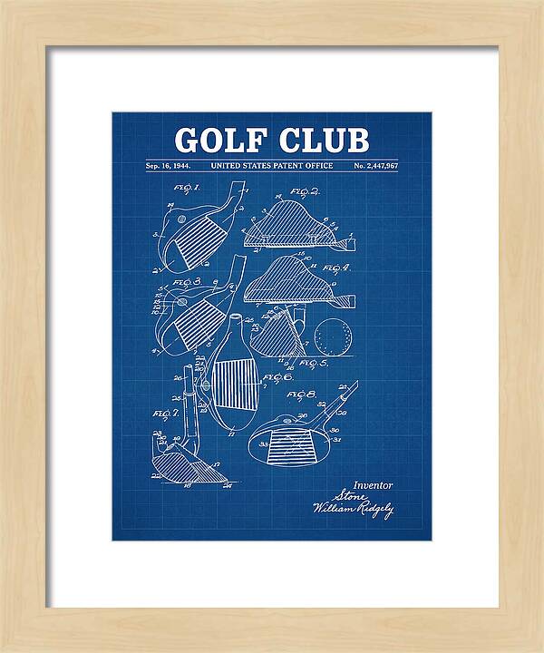 Golf Club Blueprint Patent Us2447967a