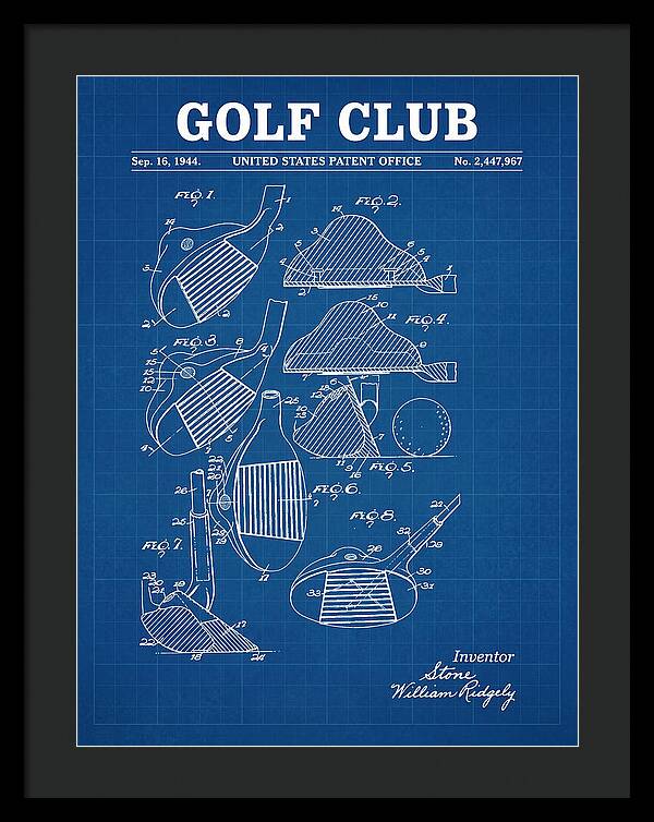 Golf Club Blueprint Patent Us2447967a