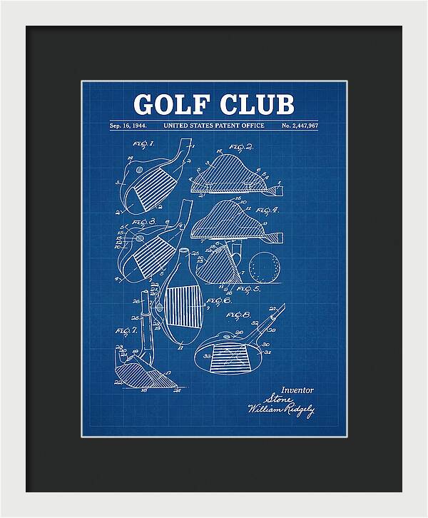 Golf Club Blueprint Patent Us2447967a