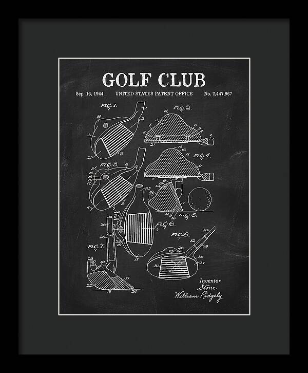Golf Club Chalkboard Patent Us2447967a