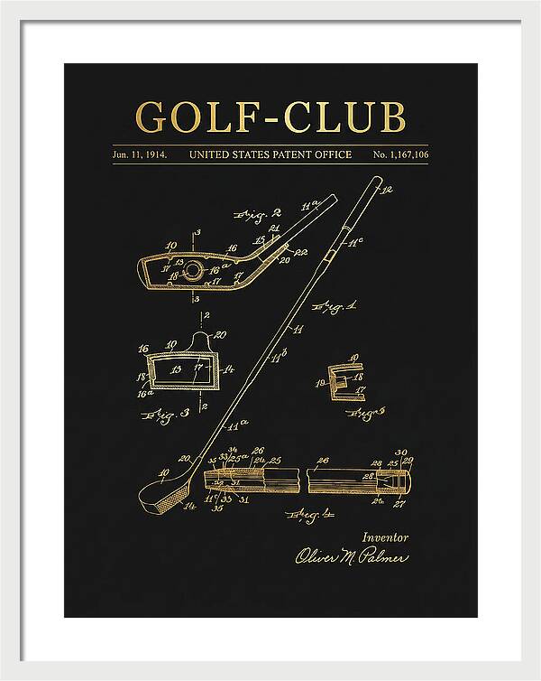 Golf Club Gold Patent Us1167106a