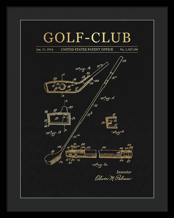 Golf Club Gold Patent Us1167106a