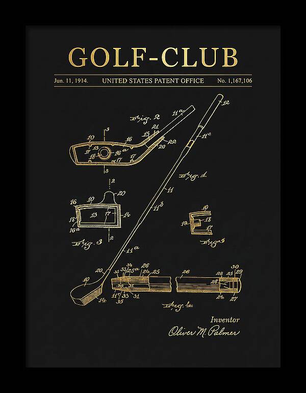 Golf Club Gold Patent Us1167106a
