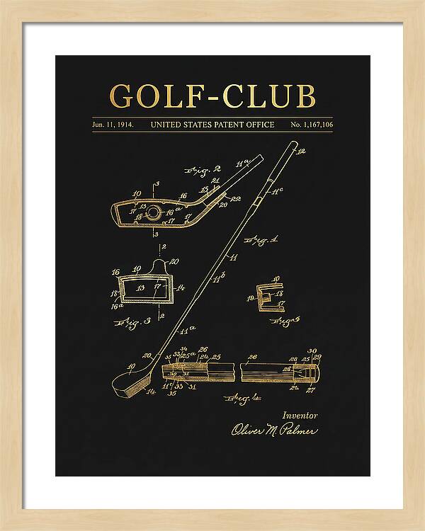 Golf Club Gold Patent Us1167106a