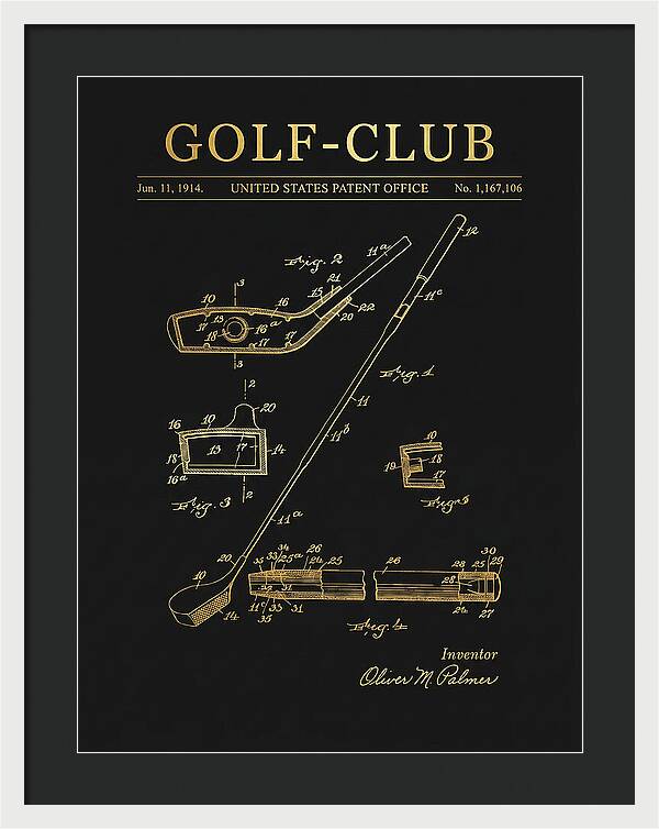 Golf Club Gold Patent Us1167106a