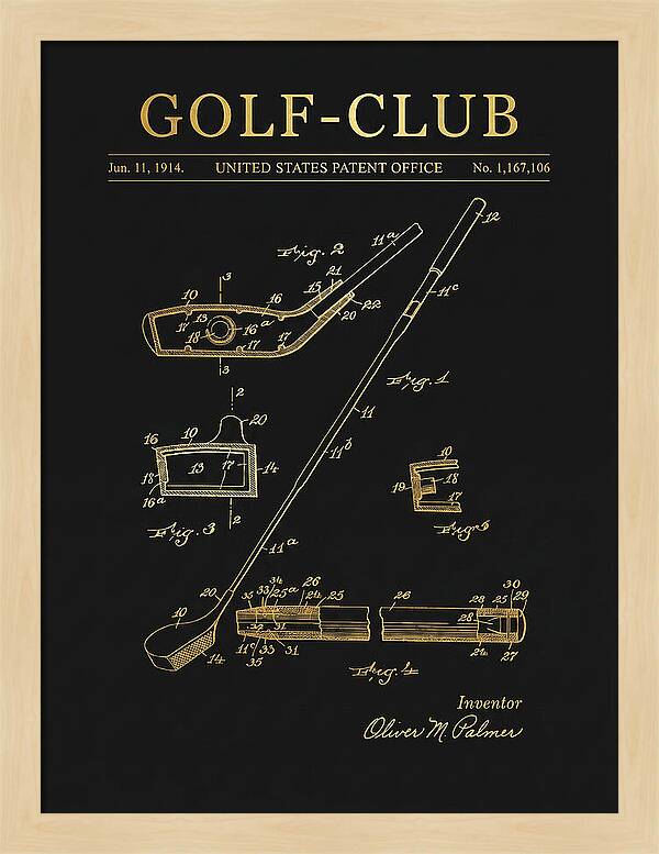 Golf Club Gold Patent Us1167106a