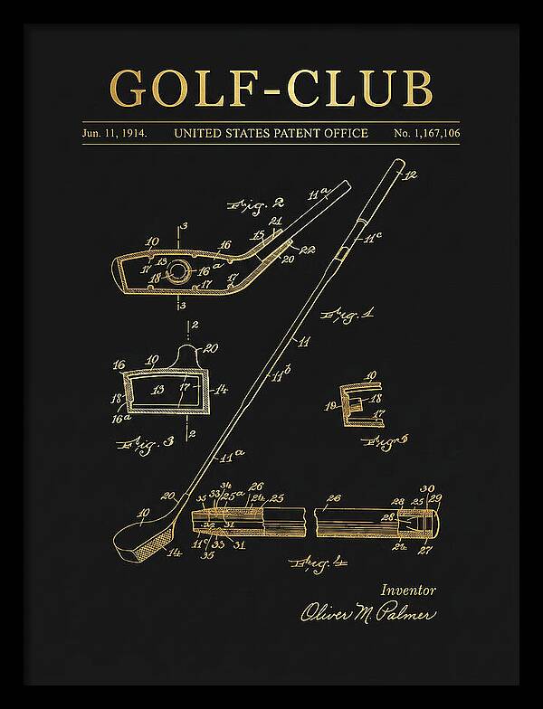 Golf Club Gold Patent Us1167106a