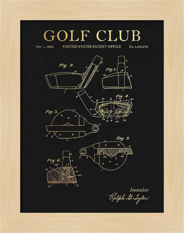 Golf Club Gold Patent Us1535270a