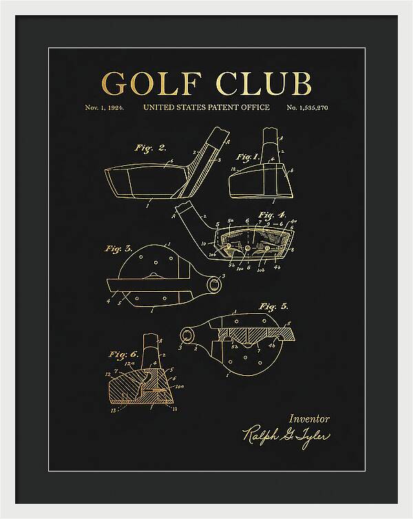 Golf Club Gold Patent Us1535270a