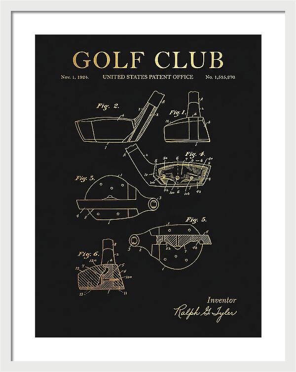 Golf Club Gold Patent Us1535270a