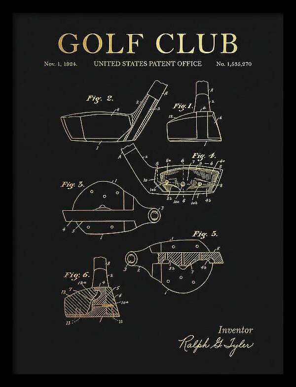Golf Club Gold Patent Us1535270a