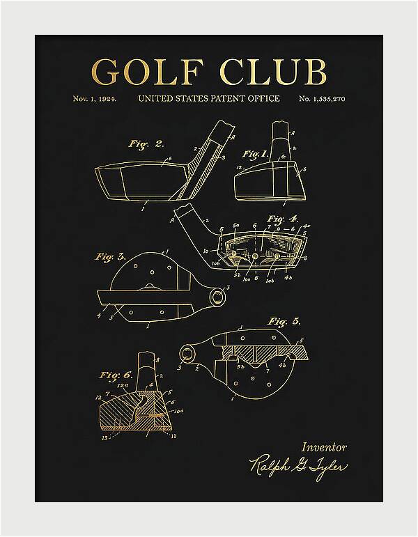 Golf Club Gold Patent Us1535270a