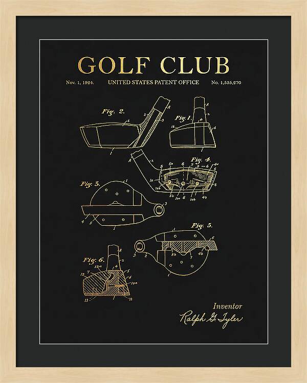 Golf Club Gold Patent Us1535270a