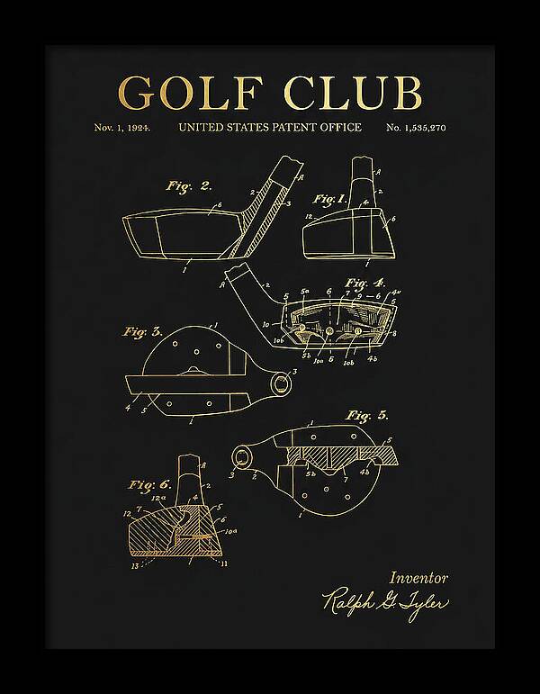 Golf Club Gold Patent Us1535270a