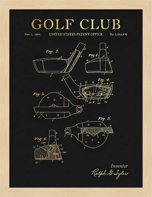 Golf Club Gold Patent Us1535270a