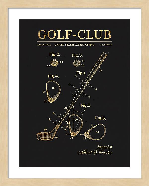 Golf Club Gold Patent Us959053a