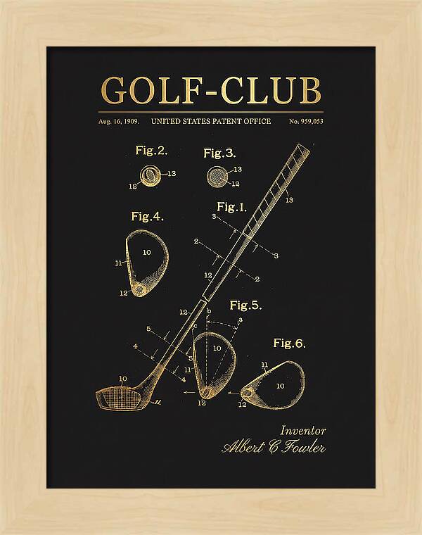 Golf Club Gold Patent Us959053a