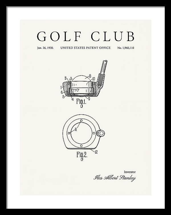Golf Club Minimalist Patent Us1960110a