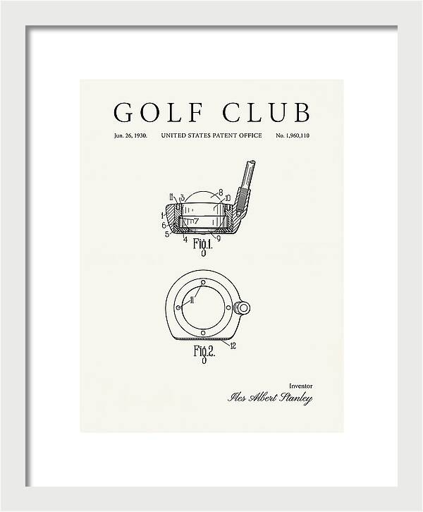 Golf Club Minimalist Patent Us1960110a