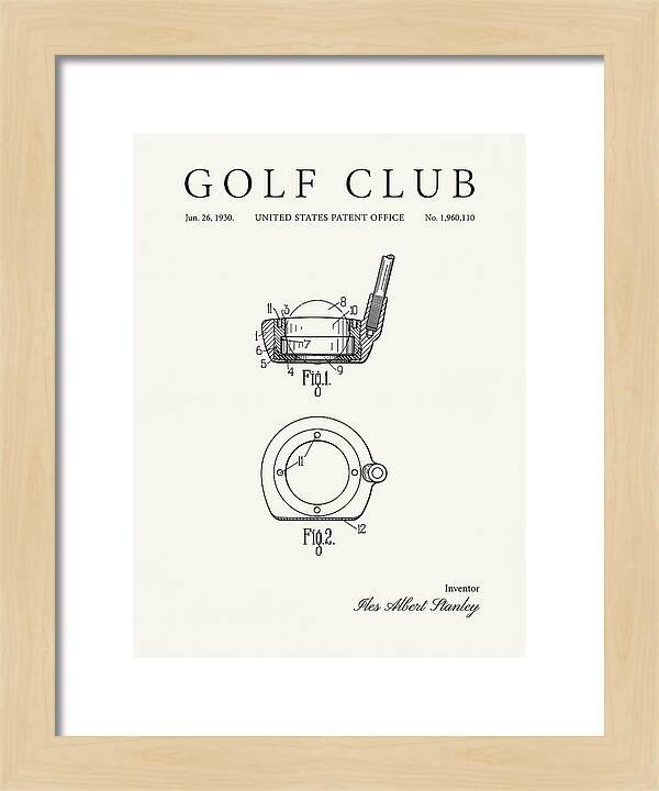 Golf Club Minimalist Patent Us1960110a