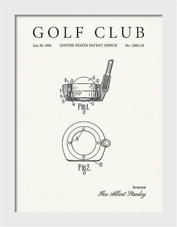 Golf Club Minimalist Patent Us1960110a