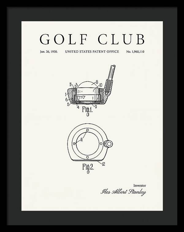 Golf Club Minimalist Patent Us1960110a