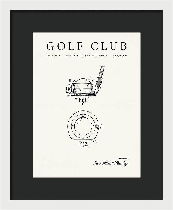 Golf Club Minimalist Patent Us1960110a