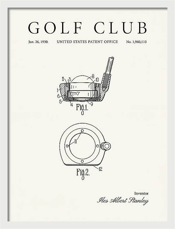 Golf Club Minimalist Patent Us1960110a