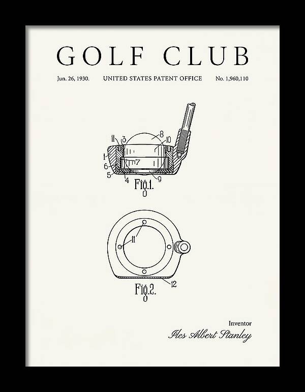Golf Club Minimalist Patent Us1960110a