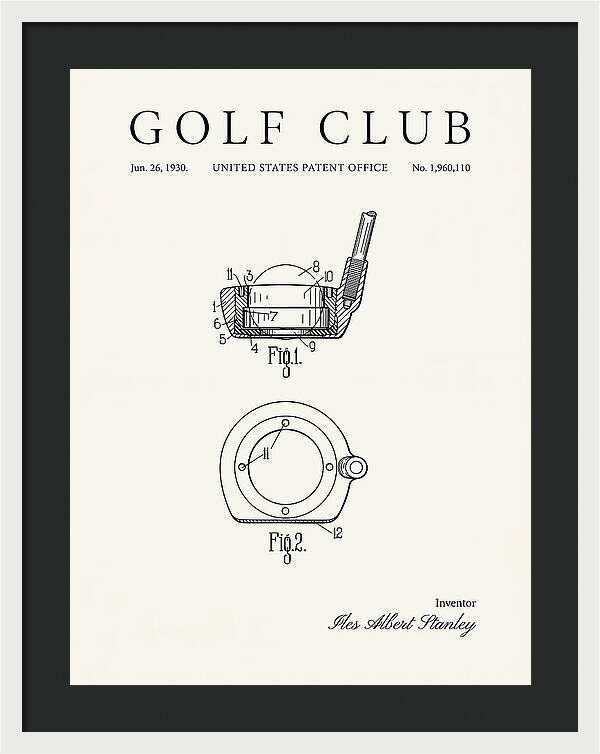 Golf Club Minimalist Patent Us1960110a