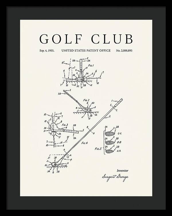 Golf Club Minimalist Patent Us2088095a