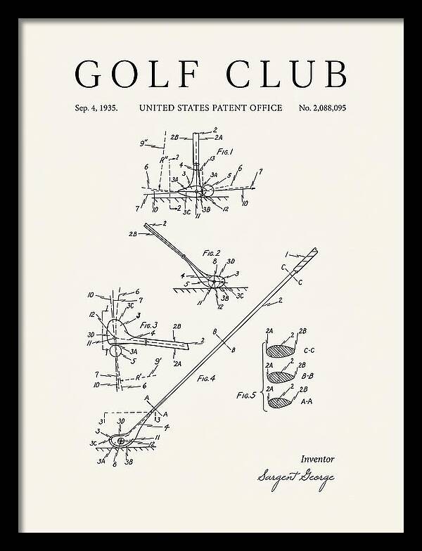 Golf Club Minimalist Patent Us2088095a