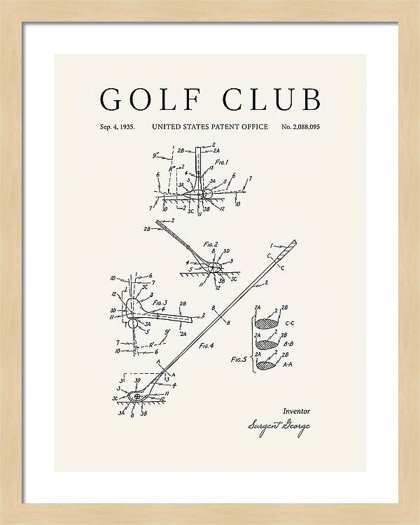Golf Club Minimalist Patent Us2088095a