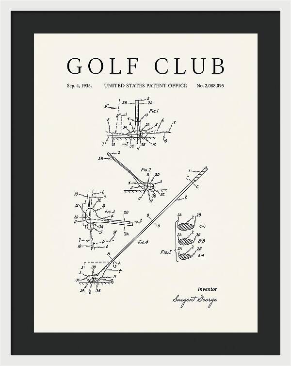 Golf Club Minimalist Patent Us2088095a
