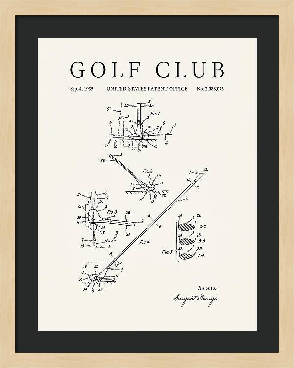 Golf Club Minimalist Patent Us2088095a