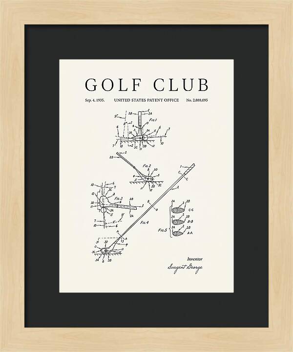 Golf Club Minimalist Patent Us2088095a
