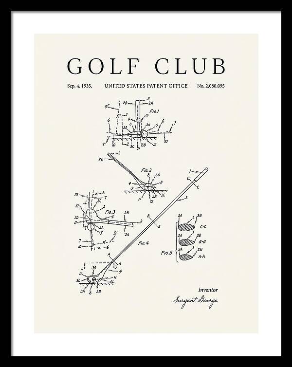 Golf Club Minimalist Patent Us2088095a
