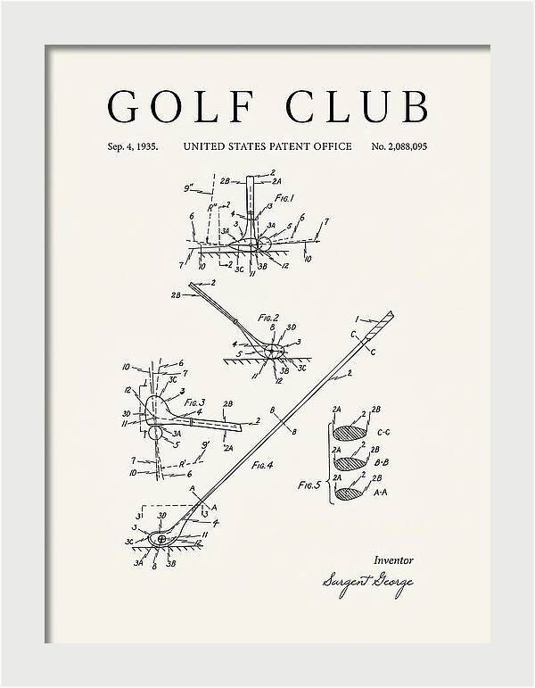 Golf Club Minimalist Patent Us2088095a