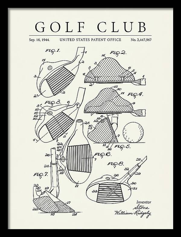 Golf Club Minimalist Patent Us2447967a