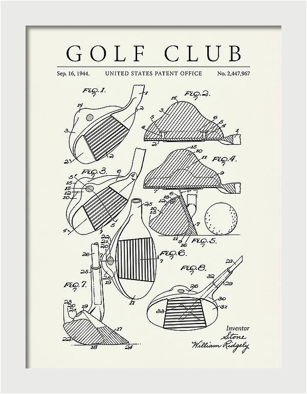 Golf Club Minimalist Patent Us2447967a