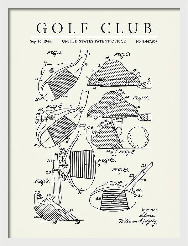 Golf Club Minimalist Patent Us2447967a
